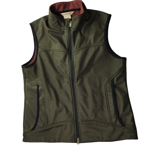 EXOFFICIO Vest, Sleeveless. Olive Green Brown.  Size Adult Medium.  Full Zip - Picture 1 of 13